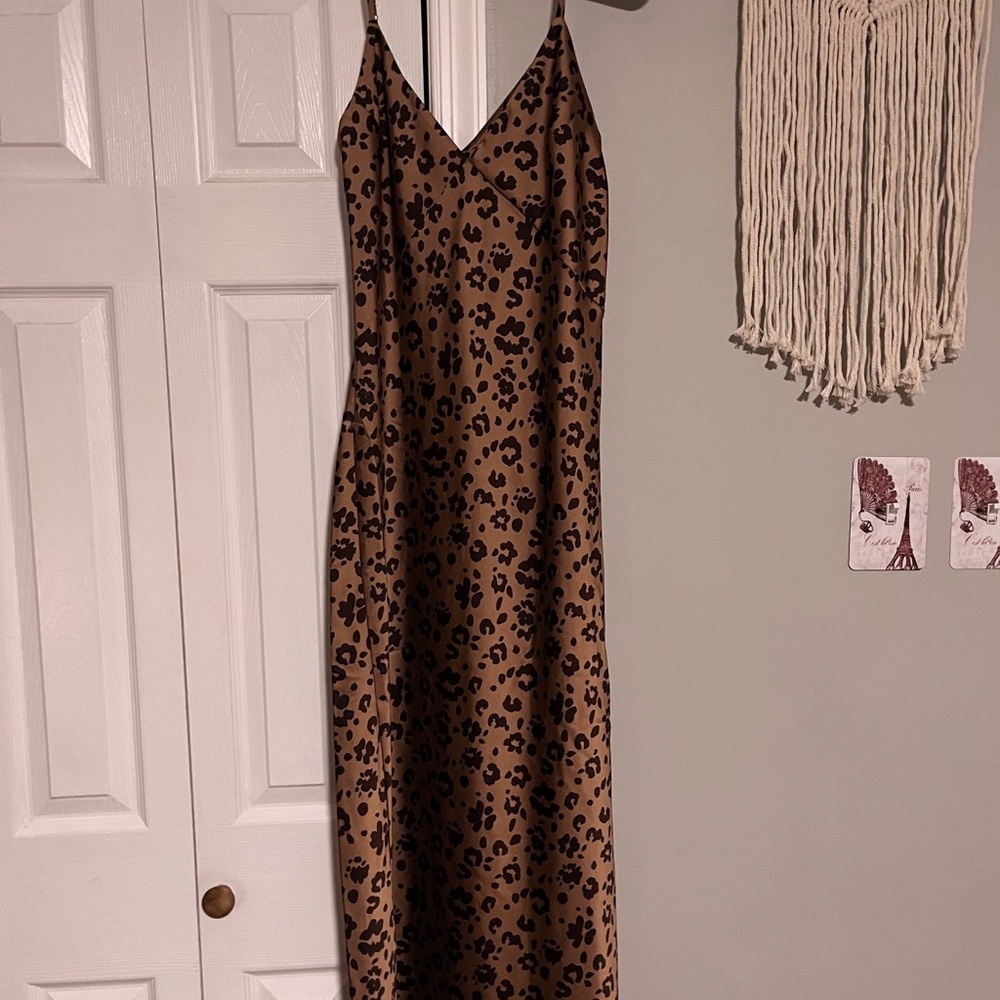 maxi leopard print maxi dress